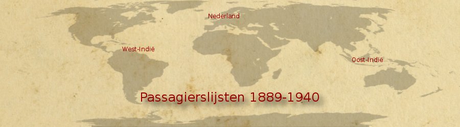 Passagierslijsten 1889-1940